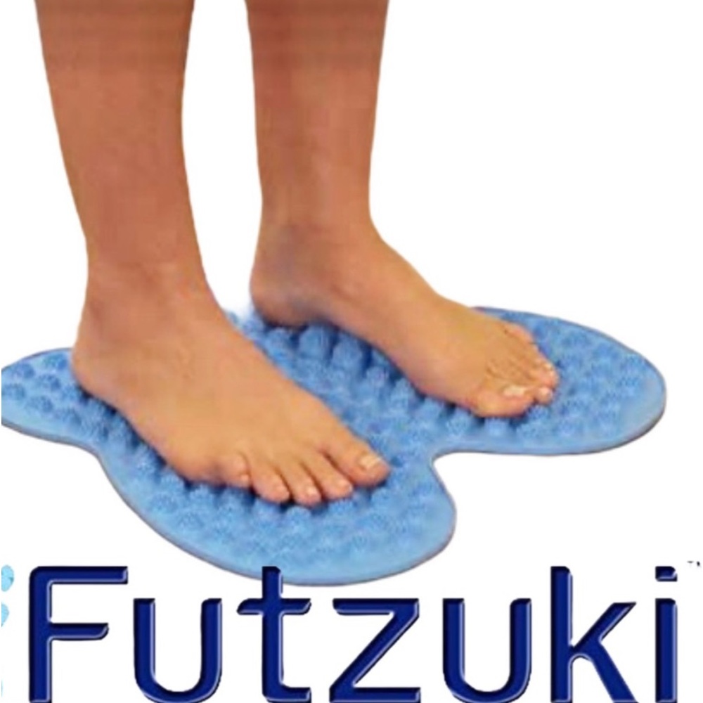 FUTZUKI blue reflexology foot relaxation massage mat butterfly NIB